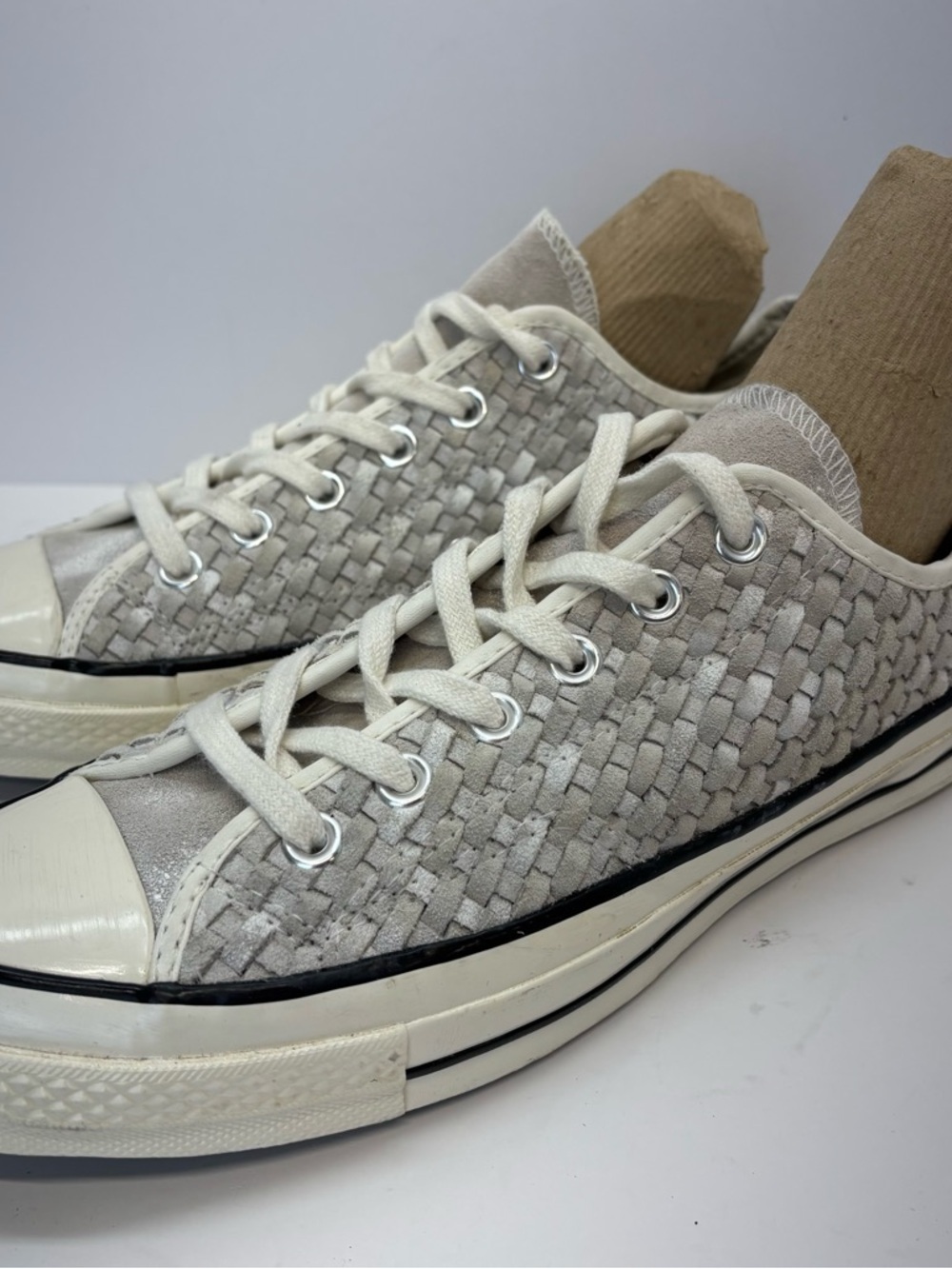 Converse Chuck Taylor All Star 70 Ox Woven Low Top Sneakers Light Gray W 10/M 8 - Picture 5 of 10